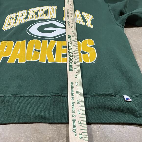 Vintage Russell Athletic Green Bay Packers Sweatshirt Made in USA L 90s - Picture 9 of 10